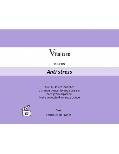 Anti-Stress – Roll-on naturel pour apaiser les tensions | Vitaliane