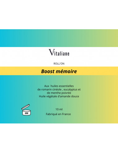 Boost Mémoire – Roll-on aux huiles essentielles pour stimuler la mémoire | Vitaliane
