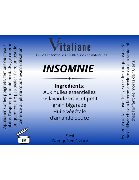 Aceites esenciales: Roll'on insomnio y noches tranquilas 5ml