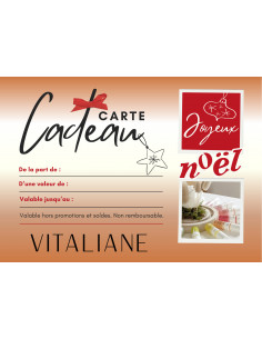 Carte Cadeau de Noël Vitaliane – Carte Physique