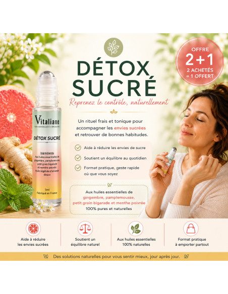 Roll-on Détox Sucrée – Équilibre & envies sucrées | Vitaliane