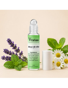 Maux de tête – Roll-on naturel menthe & lavande | Vitaliane
