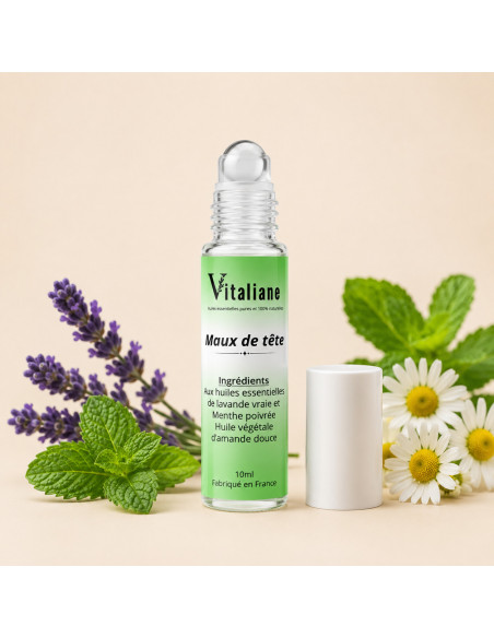 Aceites esenciales: Roll'on anti migraña 5ml