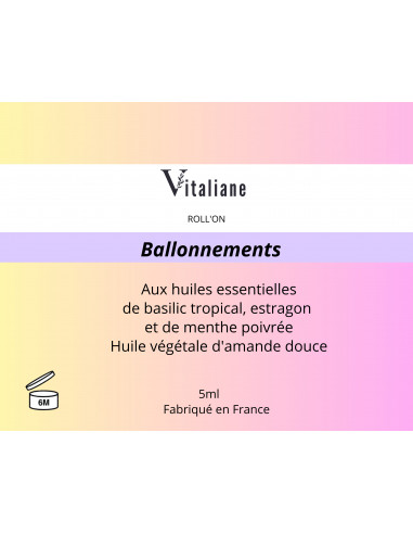Anti-ballonnements – Roll-on digestion & confort | Vitaliane