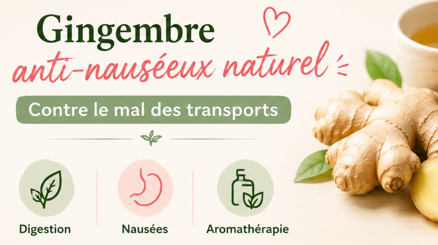 Le gingembre contre le mal des transports : un remède naturel efficace ?